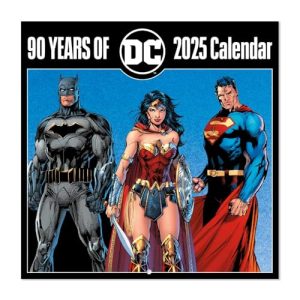 Grupo Erik DC Comics Wall Calendar 2025 | 12" x 12" Square Calendar 2025