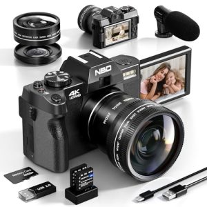 NBD 4K Digital Cameras for Photography - 48MP/60FPS Video Camera for Vlogging