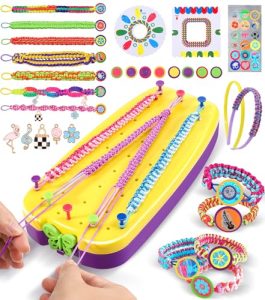 Ophy Friendship Bracelet Making Kit - Bracelet Making Kit for Girls Age 6-12 Years - DIY Friendship Bracelet Arts and Craft Kit with 40 Pre-Cut Threads for Party and Birthday - Toys for Girls Gif