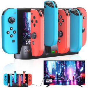 Fenolical Switch TV Docking Station Stand for PS4 Compatible with Nintendo Switch/Switch OLED