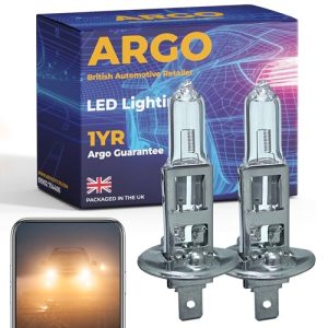 Argo H1 Headlight Bulb 55w Halogen 2500k Bright Replacement H1 Bulb 448 P14