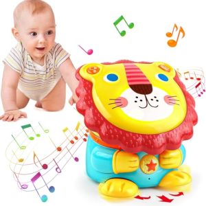 Baby Toys 6 to 12 Months - Lion Musical Toys for 1 Year Old Boy Interactive Sensory Toddler Toys with Music & Lights