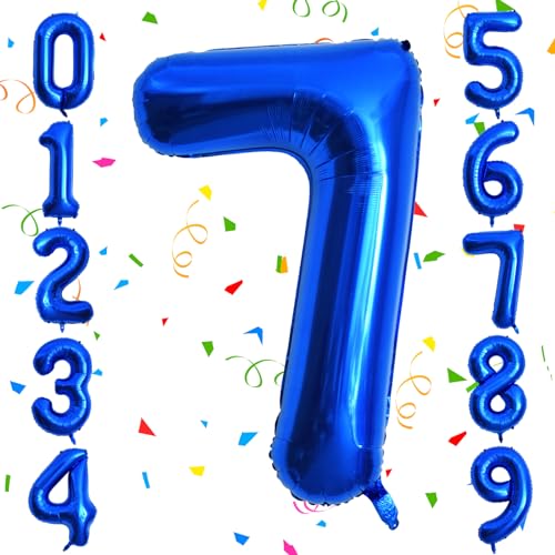 40 Inch Dark Blue Foil Number Balloons