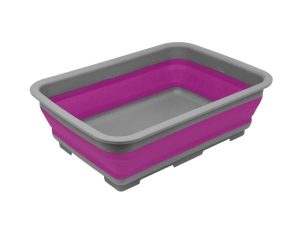 RAM ONLINE Collapsible Washing Up Bowl - Portable 10 Litre Water Storage Basin Ideal for Camping