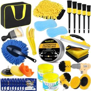 zycBernoi 35 Pcs Car Cleaning Wash Kit