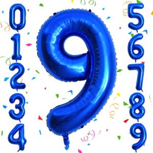 40 Inch Dark Blue Foil Number Balloons