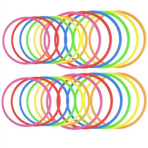 24Pcs Plastic Toss Rings Toys