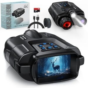 Letcmoi Night Vision Binoculars Goggles - Infrared Visible 600M in Total Darkness with 8X Digital Zoom