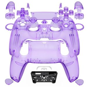 eXtremeRate Luna Redesigned Full Set Housing Shell Buttons Touchpad Cover Compatible with ps5 Controller BDM-030 BDM-040