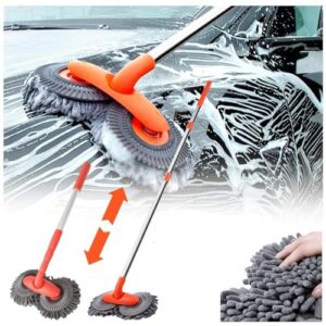 Fenytay Two-Head Microfiber Car Wash Brush Mop