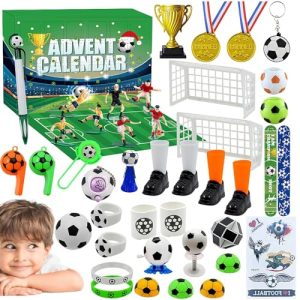 2024 Advent Calendar - Football Theme Countdown to 2024 Calendar | Kids Building Blocks Countdown Calendar | Countdown Advent Calendar for Kids