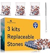 Magichome 9 Packs Negative Ion Mineral Balls Replacement, Soften Hard Water, Remove Chlorine, Bac...