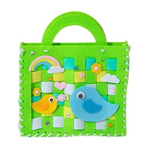 Kids Sewing Bag Kit | Sew Your Purses Bag Handicraft Handbag | Fun Arts Projects Beginner-Friendly Sew Your Own Handbag Pouch for Creative Kids