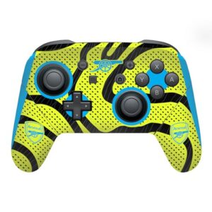 Head Case Designs Officially Licensed Arsenal FC Away 2023/24 Crest Kit Vinyl Sticker Gaming Skin Decal Cover Compatible With Nintendo Switch Pro Controlle