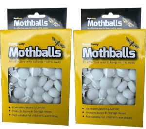2 X Moth Balls - Original Old Fashioned Effective Moth Repellent for Closets