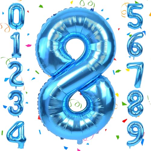 40 Inch Foil Number 8 Balloons
