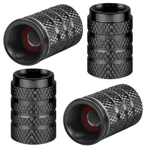 4Pcs Aluminum Tire Valve Stem Caps Metal Car Dust Caps for Car Tyres Universal Tyre Valve Caps Car Caps with Gasket for Motorbike