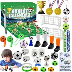 Christmas Advent Calendar 2024 - Stress Toys Building Blocks - Football Theme Kids Blocks