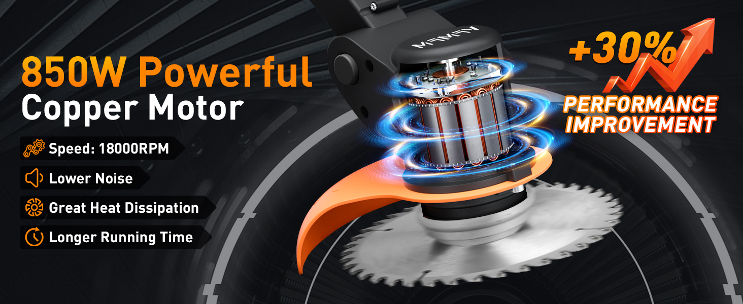 Cordless Strimmer- Electric Grass Trimmer with 4 types of metal blades