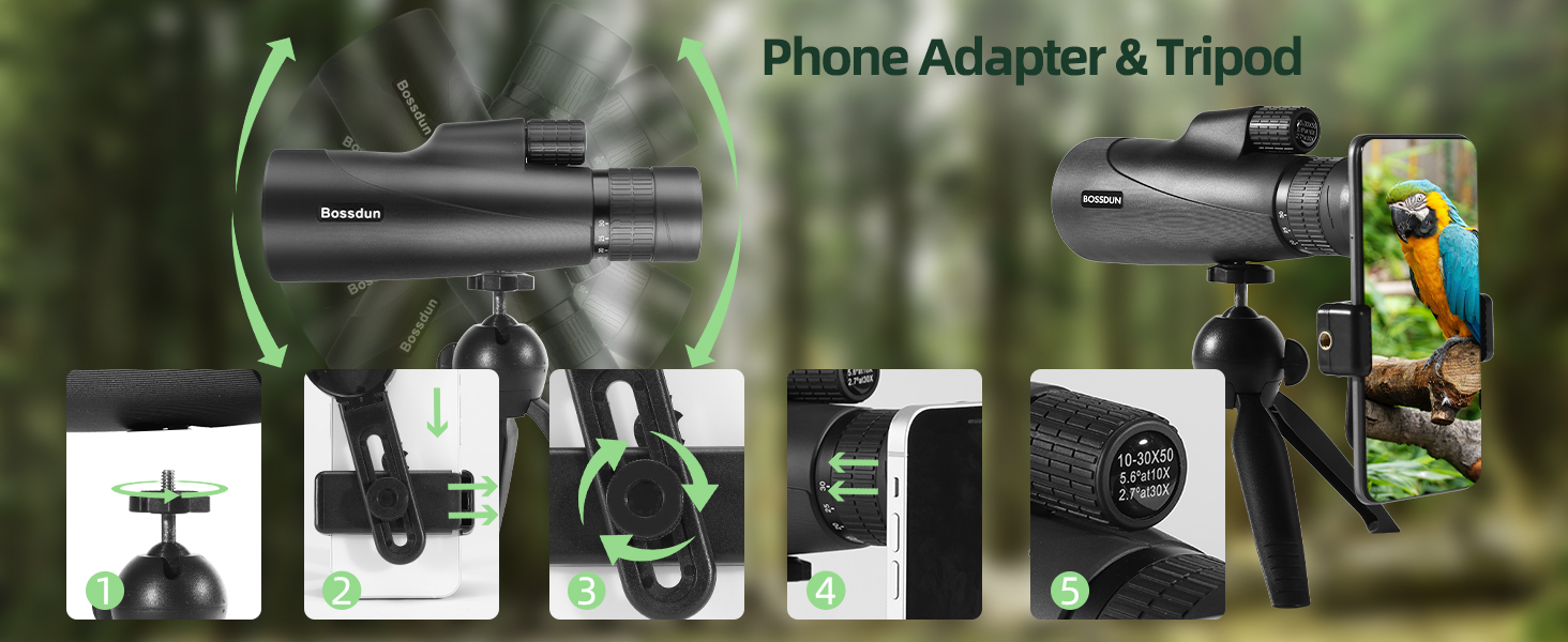 10-30X50 HD Monocular Telescope