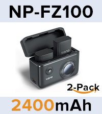 18W Fast NP-FZ100 Dual Charger with 2-pack batteries