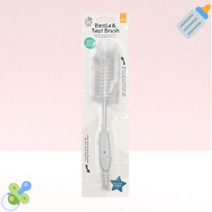 Baby Bottle and Teat Cleaner | 2-in-1 Soft Brush Set | Gentle Cleaning