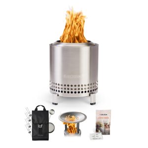 Solo Stove Mesa XL Tabletop Fire Pit with Stand Essential Bundle | Incl. Heat Deflector