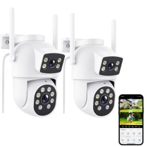 Reobiux Security Camera Outdoor with Dual Lens