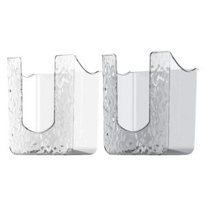 Tissue Dispenser Wall Mount | Kitchen Wipes Storage Box | Refillable Wipes Container Box | Wipe Tissue Storage Box Case | No Punching Clear Wipes Dispenser for Kitchen Bedroom Bathroom