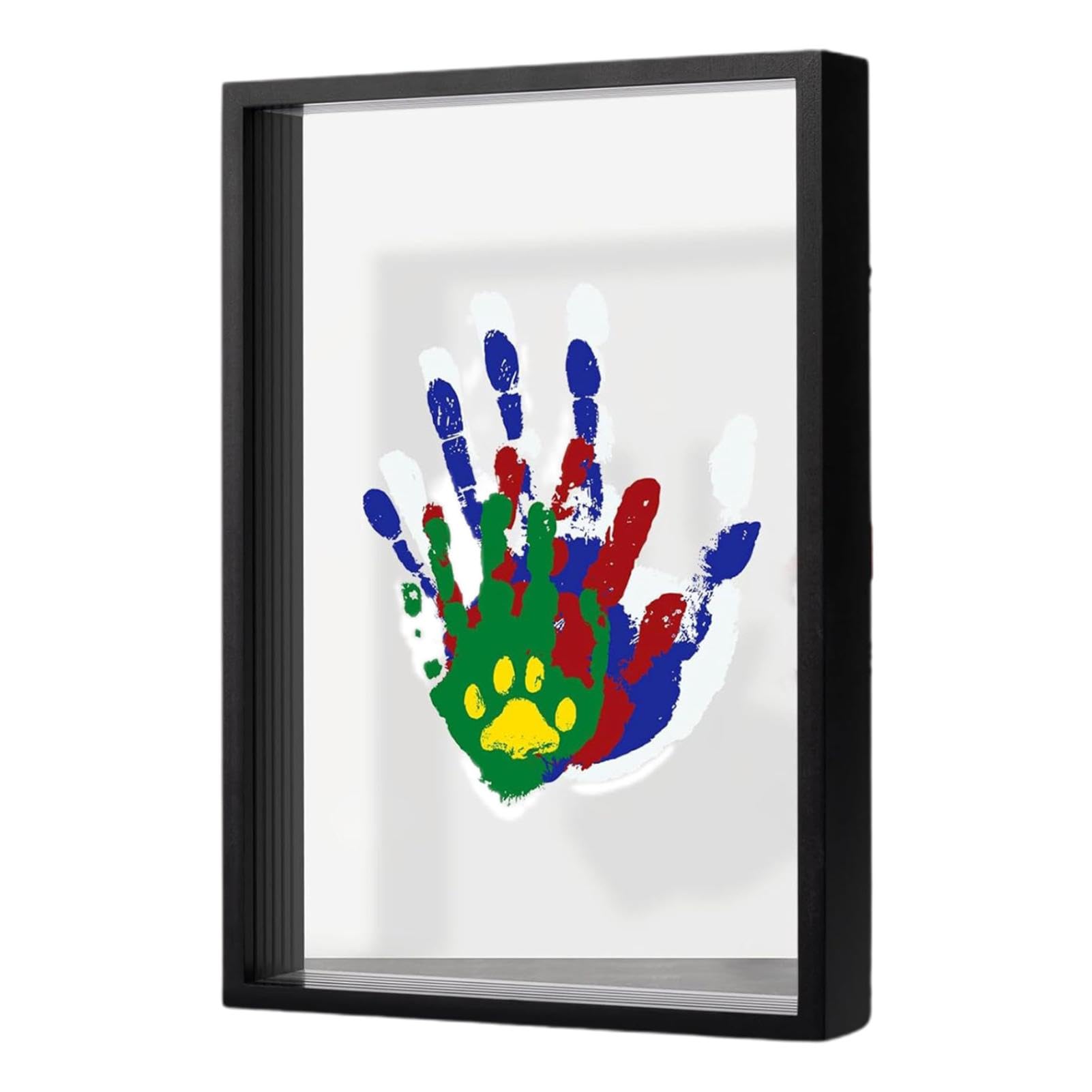 Family Handprint Kit - Clear Family Handprint Frame, Wooden - Keystone 4