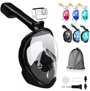 TECHFUN Full Face Snorkel Mask Adult - 180° Panoramic View