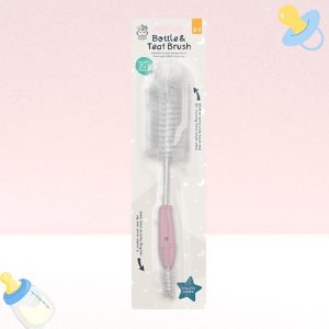Baby Bottle and Teat Cleaner | 2-in-1 Soft Brush Set | Gentle Cleaning