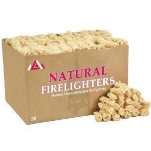 Eco Firelighters for Wood Burners Natural Firelighters Wood Wool Firelighters for Quick and Safe Ignition in Stoves