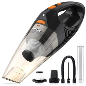 kitsky Handheld Cordless Vacuum Cleaner - Lightweight Car Vacuum Cleaner - with 12000pa Powerful Suction