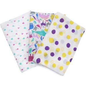 Children Muslin Squares Pack Swaddle Blanket (3 Pack) - 100% Organic Cotton Extra Large 120x120 cm