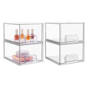 Vtopmart 4 Pack Stackable Storage Drawers