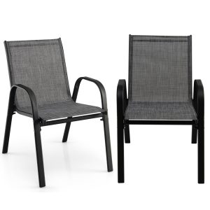 TANGZON Garden Dining Chairs Set of 2/4