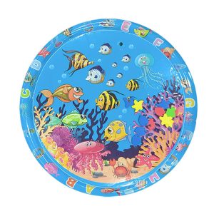 Pet Water Play Mat | Cat Water Sensory Mat | Baby Tummy Time Water Mat | Round Water Sensory Play Mat | Thickened Inflatable Sensory Water Playmat For Cats And Dogs
