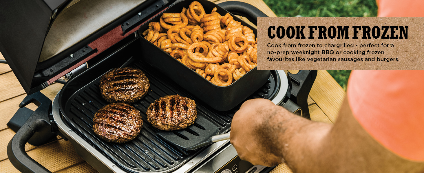 NNinja Woodfire Electric BBQ Grill & Smoker [OG751UKAMZ], 7-in-1 Outdoor Grill 