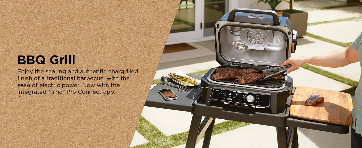 Ninja Woodfire Pro Connect XL Electric BBQ Grill and Smoker