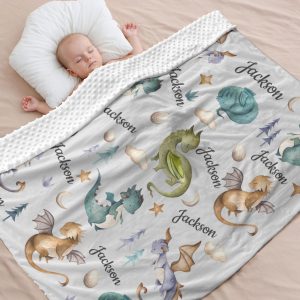 Kendt Personalised Kids Baby Blanket with Name