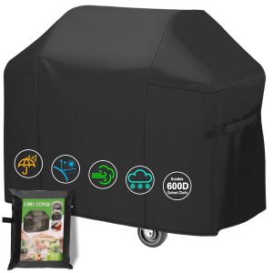 SEYBAO Waterproof BBQ Cover 600D Oxford Heavy Duty Large Barbecue Cover 57inch Windproof