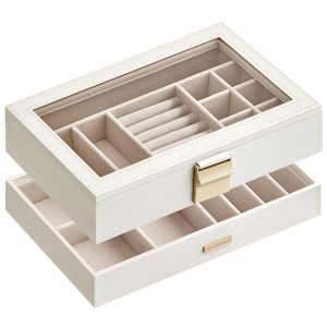 SONGMICS Stackable Jewellery Trays