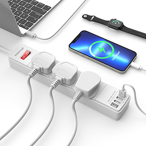 2 Meter Braided Extension Cord