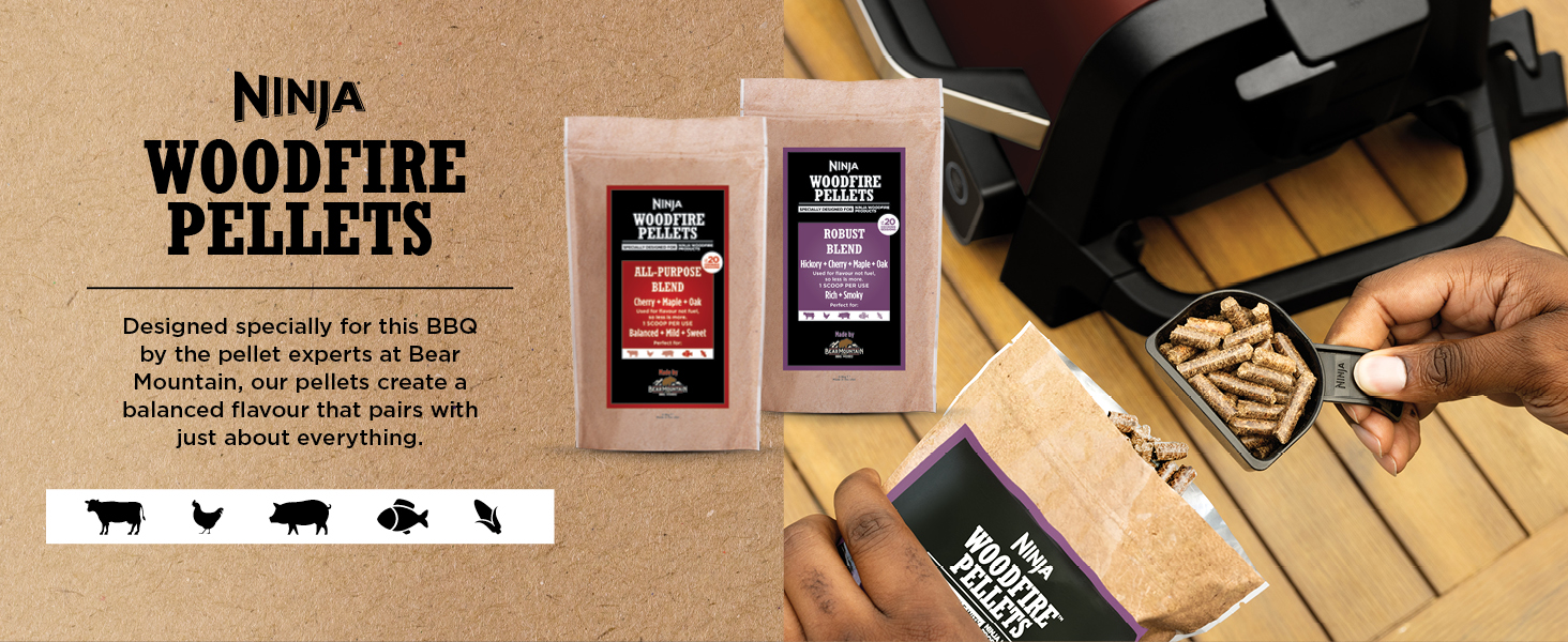 Ninja Woodfire Electric BBQ Grill & Smoker [OG751UKAMZ], 7-in-1 Outdoor Grill 