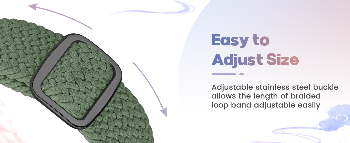 20mm 22mm Braided Elastic Strap for Samsung/Garmin/Fossil/Amazfit/Huawei