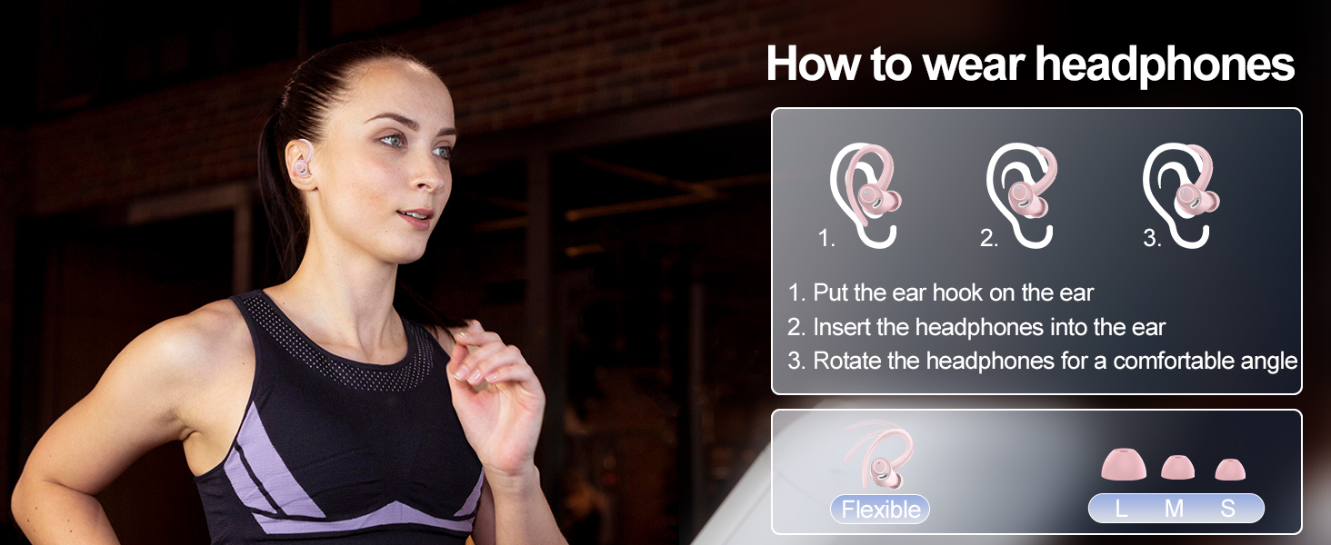 Headphones Wireless Earbuds Sport