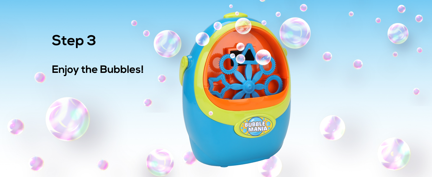 Bubble Mania Bubble Machine - Bubble Blower Whale For Kids - Automatic Bubble Making Machine