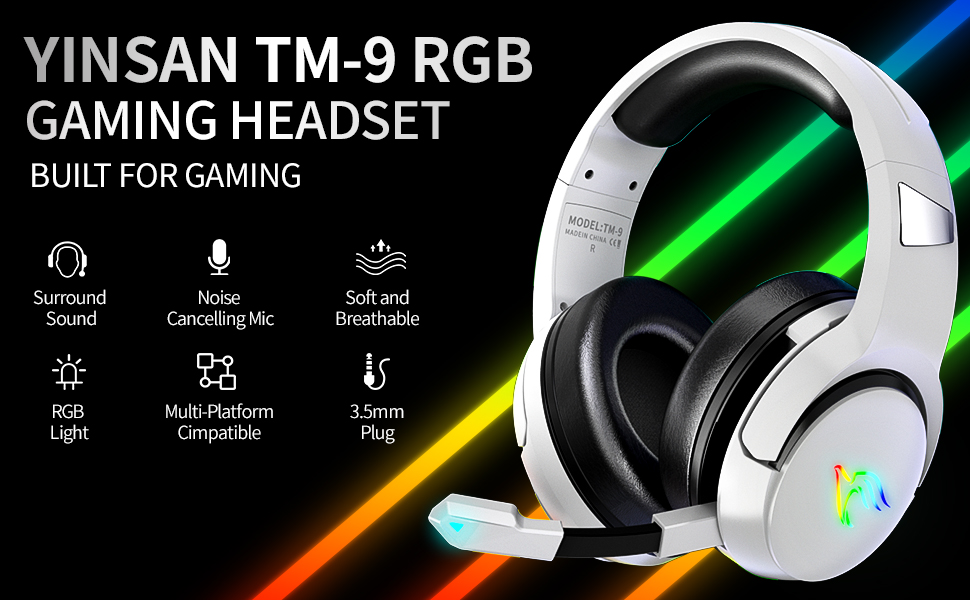 white gaming headset
