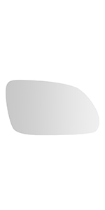 wing mirror glass heated right for vw polo 9n 2005-2009 skoda octavia 1z3 1z5 2004-2008